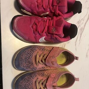 Kids Pink Athletic Shoes bundle 12.5 Nike